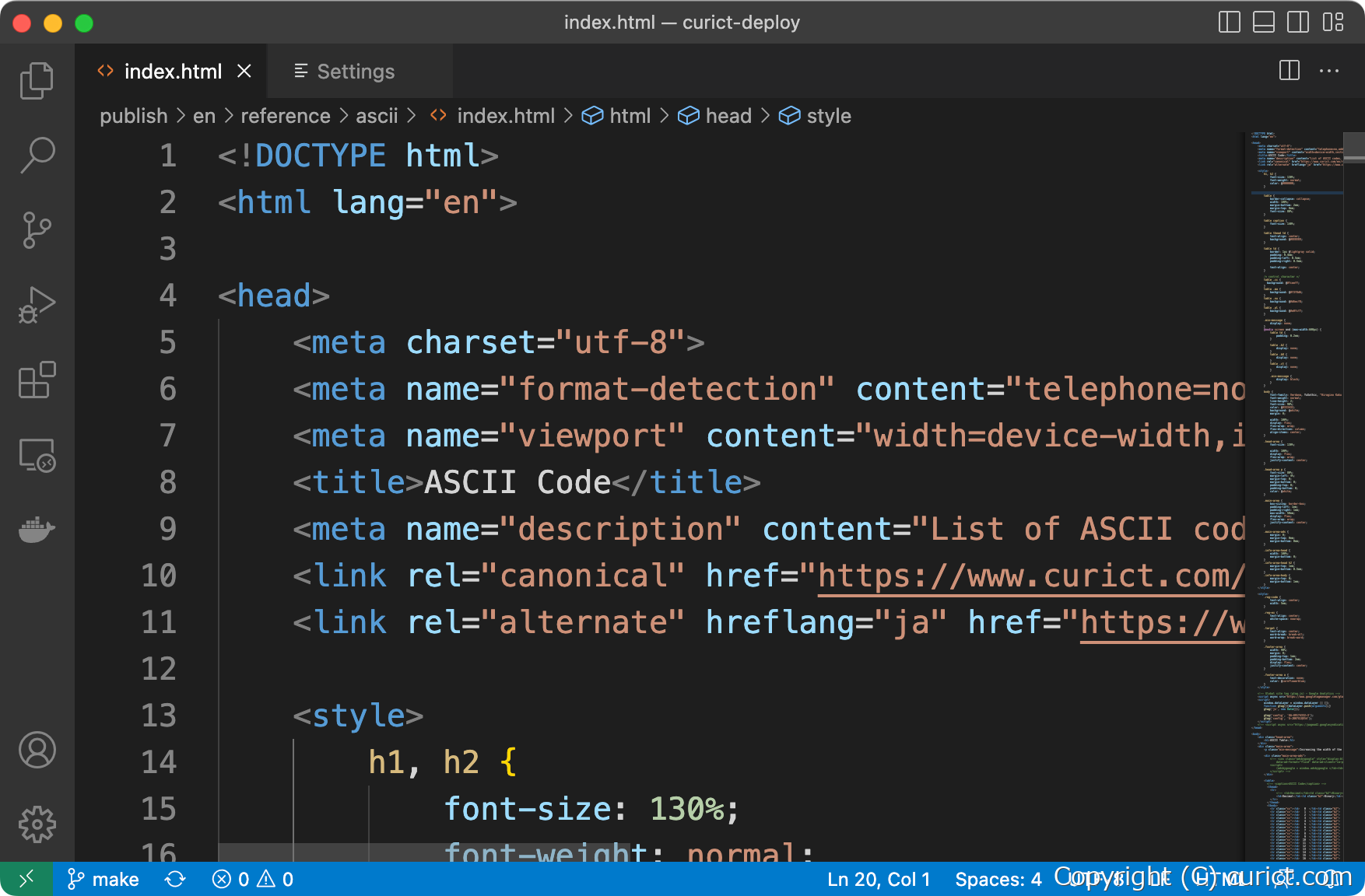Visual Studio Code フォントサイズの変更方法